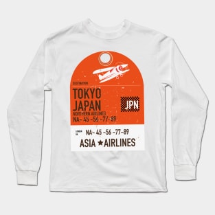 Tokyo Japan Travel ticket Long Sleeve T-Shirt